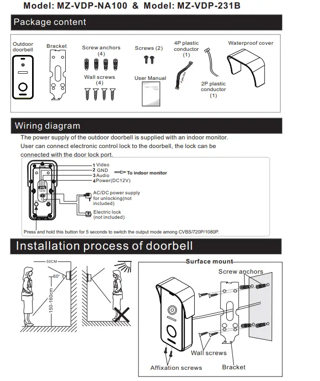 TMEZON-MZ-IP-V103W-4-Wir-IP-Video-Door-Phone-10-Inch-Touch-Screen-Series-15
