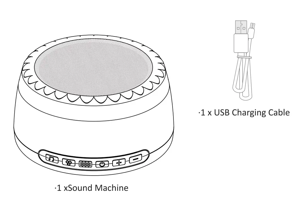 POP SONIC V40022 Noise Sound Machine - INCLUDES