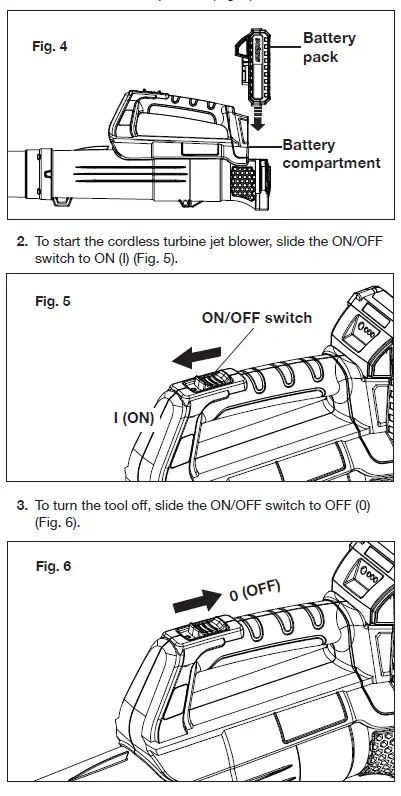 SUNJOE 24V-TB-LTE- Cordless- Compact -Turbine -Jet -Blower- 7