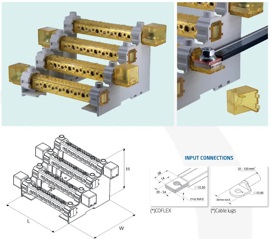 TEKNOMEGA RPQ 1050 Distribution Blocks 1