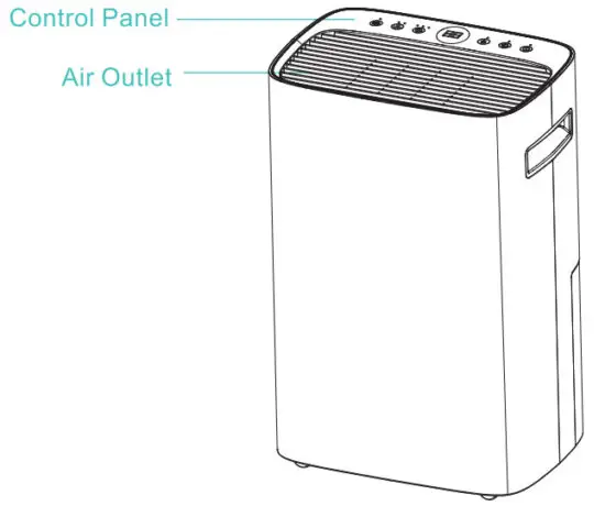 KESNOS PD160A Dehumidifier for Home and Basement - figure 2