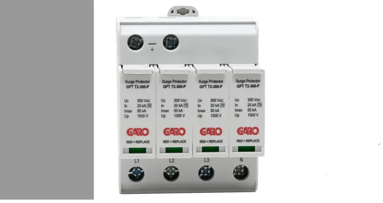 Garo Gpt T2-300-4-0 Surge Arrestor Type 11 Instruction Manual Garo Gpt T2-300-4-0 Surge Arrestor Type 11 Instruction Manual