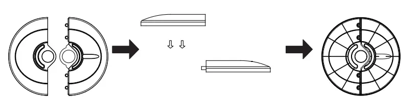 DOMO DO8126 Tower Fan - ASSEMBLY