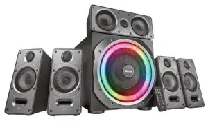 a close up of a speaker