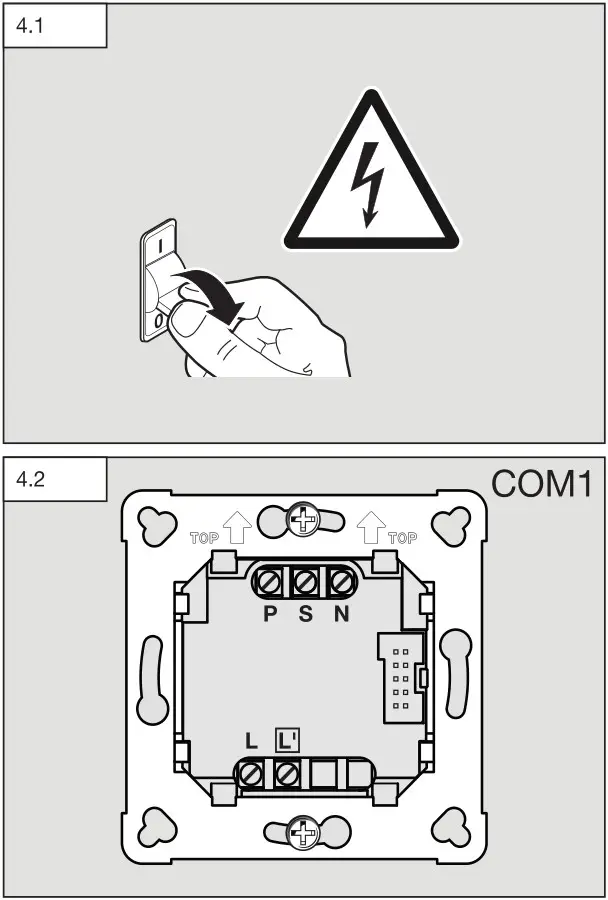 STEINEL IR 180 Switch - Fig. 4.1, 4.2