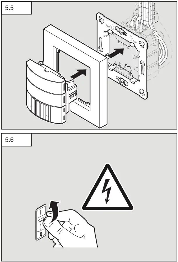 STEINEL IR 180 Switch - Fig. 5.5, 5.6