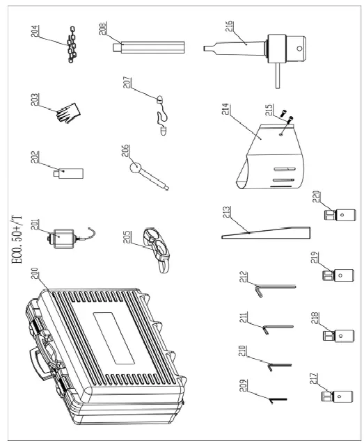 EUROBOOR -ECO.50+-T- Magnetic -Drilling- Machine -with -2-Way -Electromagnet -3