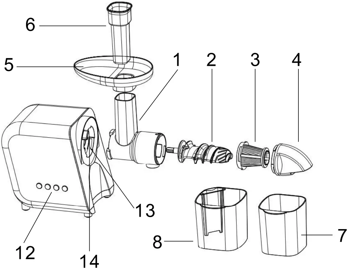 BLAUPUNKT SJH501 Slow Juicer A