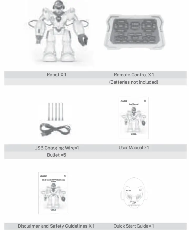 RUKO Large RC Robot Toys for Kids-fig1