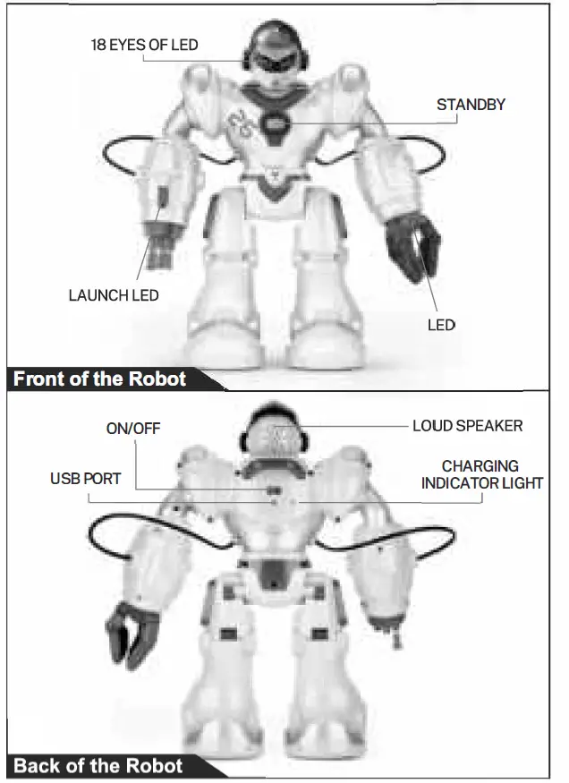 RUKO Large RC Robot Toys for Kids-fig8