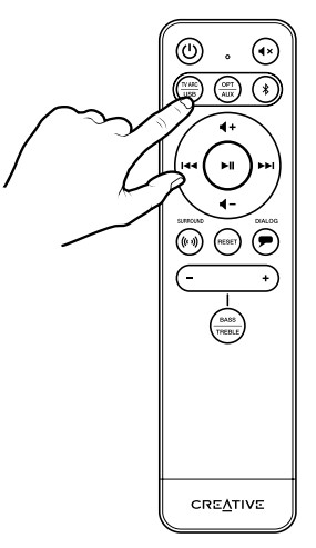 Creative Stage V2 2 1 Soundbar with Subwoofer - Selection and Display