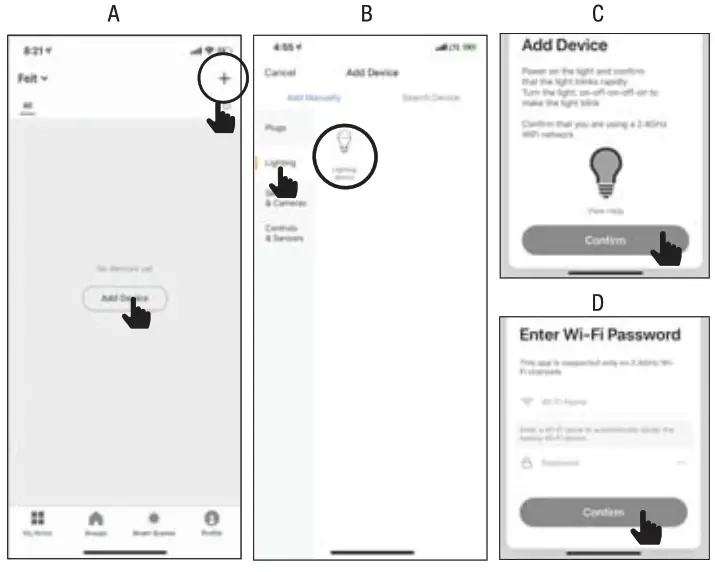 BULBRITE solana A19 WiFi Connected Color Changing LED Smart Light Bulb - Fig