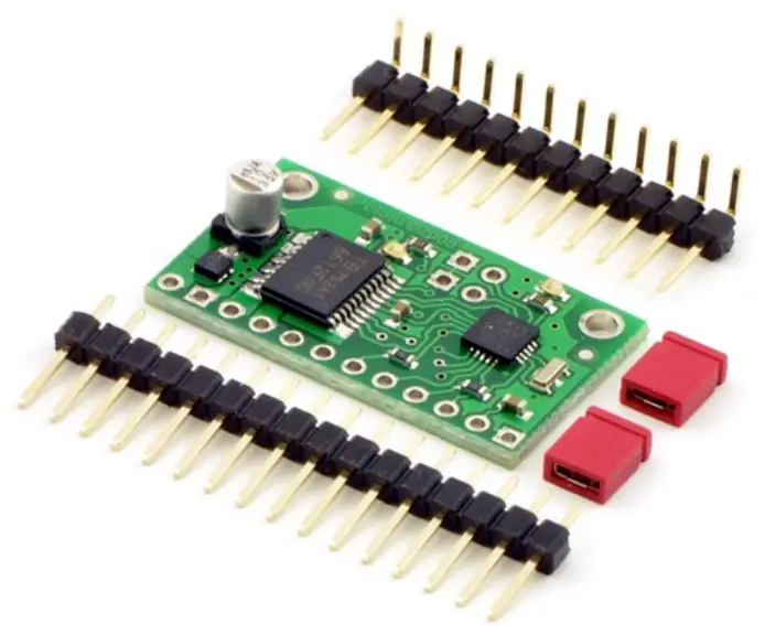 Pololu 1110 Qik 2s9v1 Dual Serial Motor Controller - Included Hardware