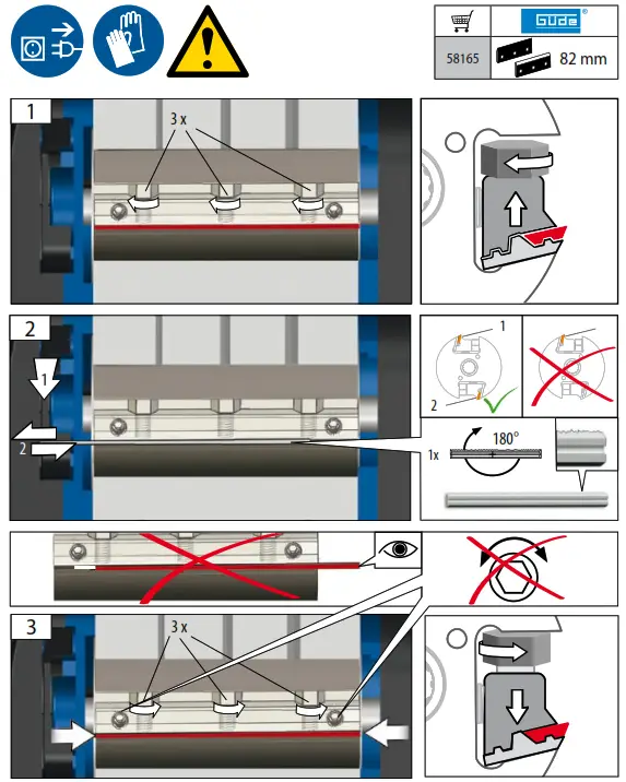 Gude HO 82-850 Hand Planer - fig18