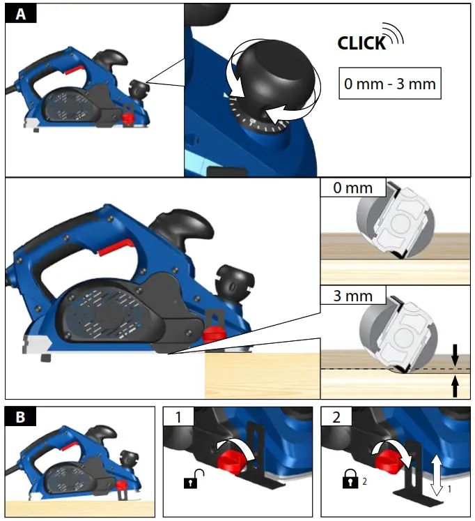 Gude HO 82-850 Hand Planer - fig5