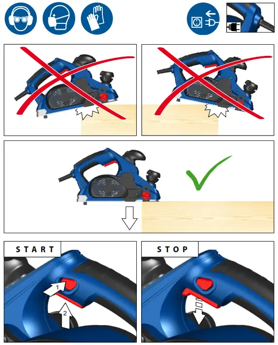 Gude HO 82-850 Hand Planer - fig9