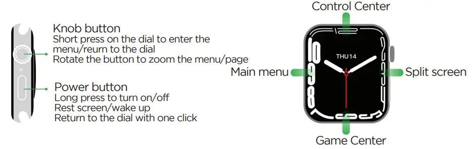 NU REPUBLIC THU14 Creed Smart Watch - Navigation Navigation