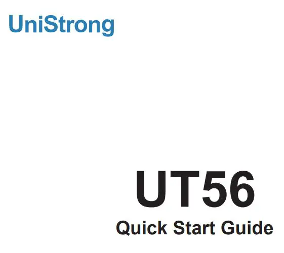 UniStrong UT56 Tablet User Guide