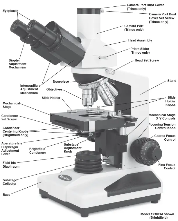 VEE GEE 1200CM Series Compound Microscopes 03