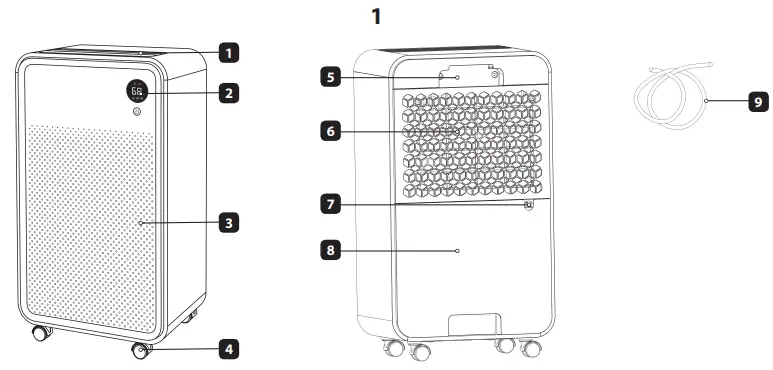 COLUMBIA VAC OPC1050N Air Dehumidifier-fig2