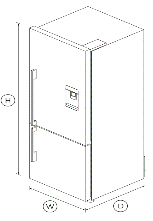 FISHER PAYKEL RF135BDRUX4N 25 Inch Freestanding Refrigerator Freezer 1