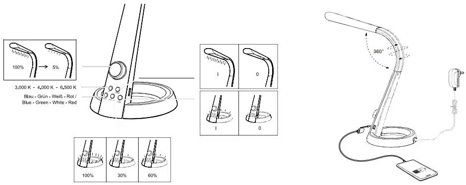 Paul Neuhaus 7610937 Bill LED Desk Lamp - Fig 2