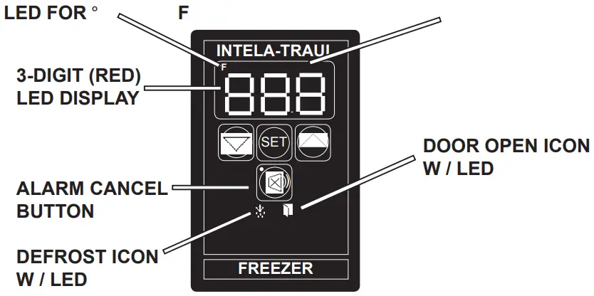 Traulsen RHT132WUT FHG Stainless Steel One Section Glass Door Reach In Refrigerator - CONTROL PANEL
