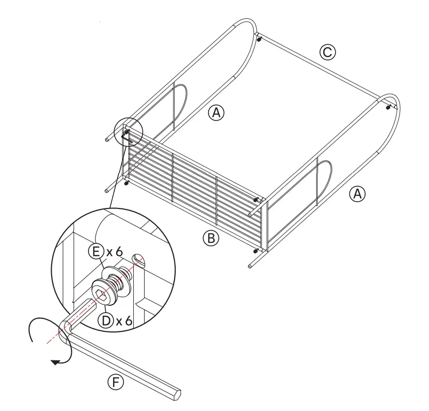 anko P_43119974 Faux Rattan Nursery Clothes Rack FIG 2
