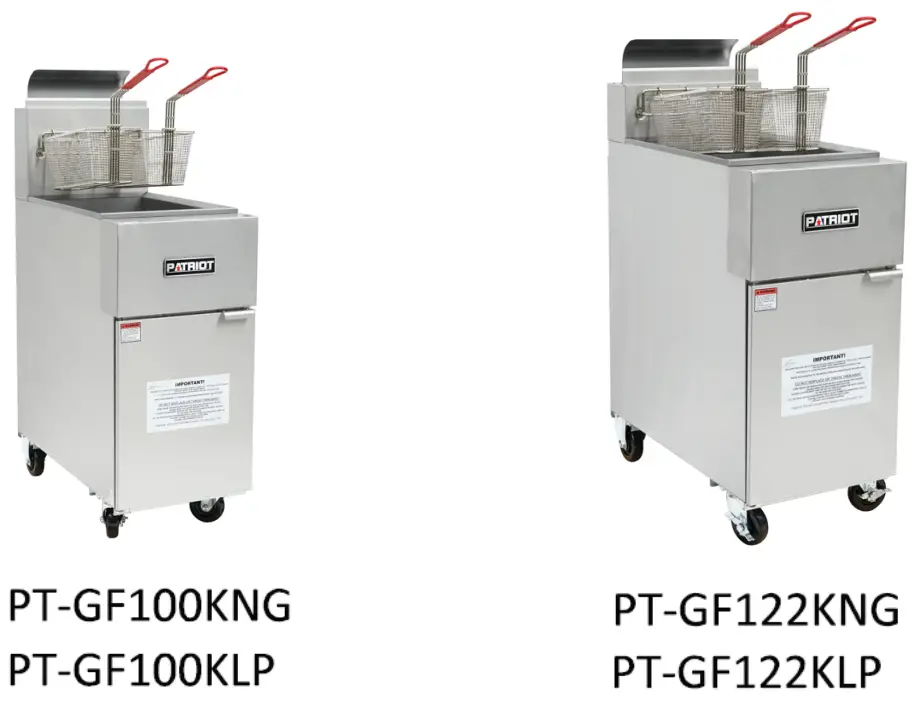PATRIOT GF14Seris Open Pot Gas Fryer