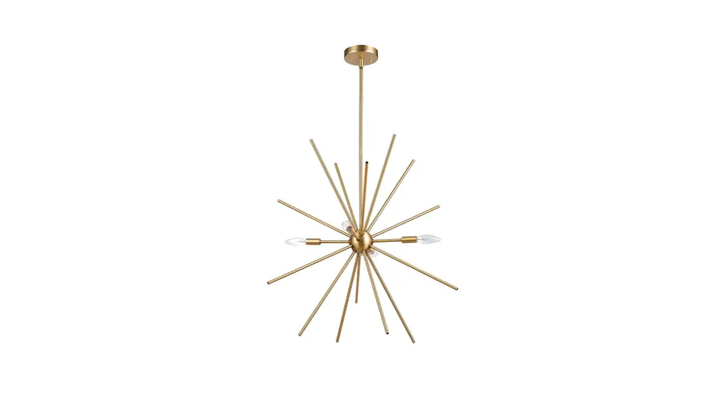 Globe Celeste 4-light Matte Brass Chandelier Instructions