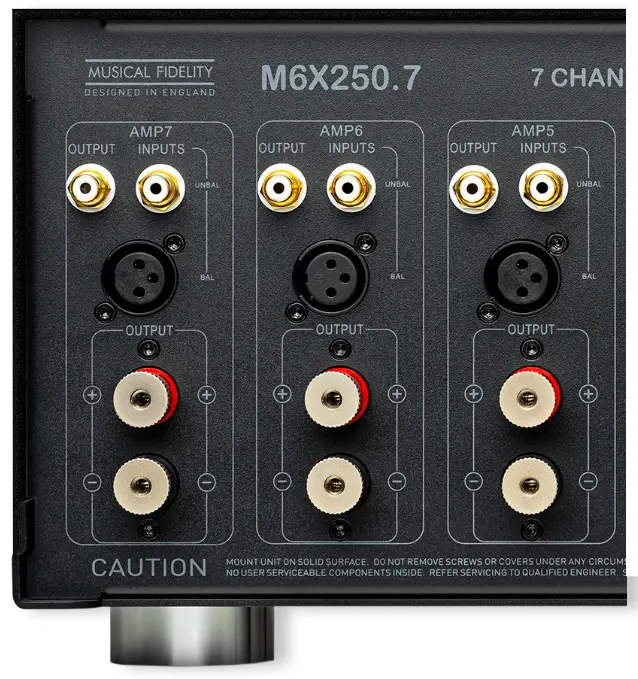 MUSICAL FIDELITY M6x 250.7 7 Channel Class A-B Power Amplifier - 1