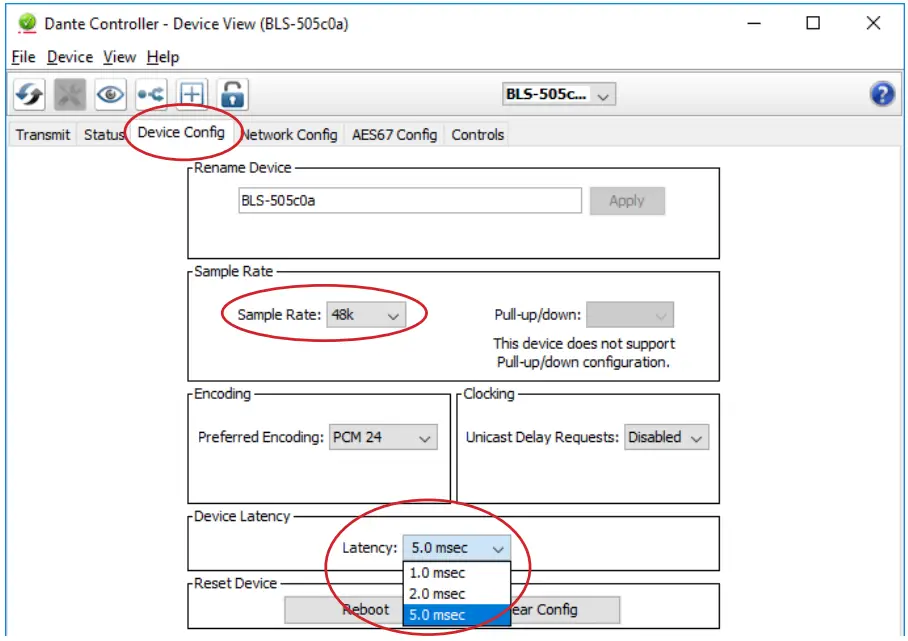 BLUSTREAM DA11ADE Dante Audio Analogue Decoder - Fig 5