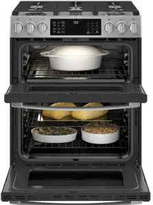 GE APPLIANCES PGS960YP Profile 30" Smart Slide-In Front-Control Gas Double Oven Convection