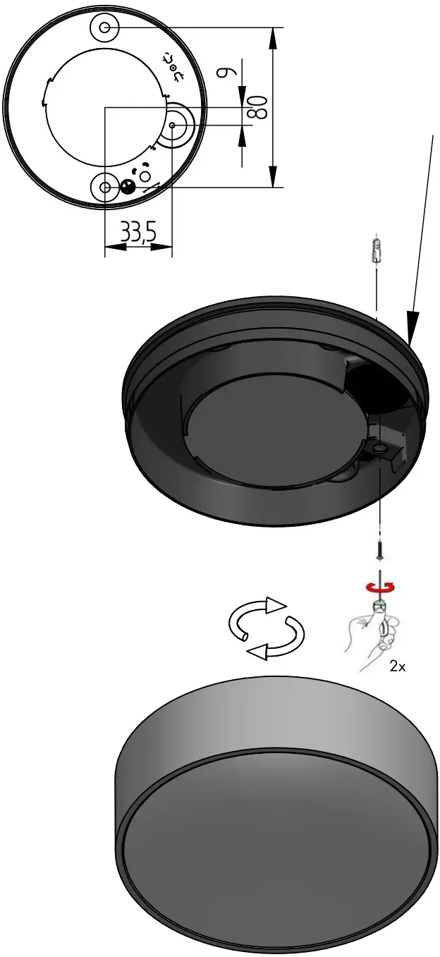 helestra Posh LED Ceiling Light