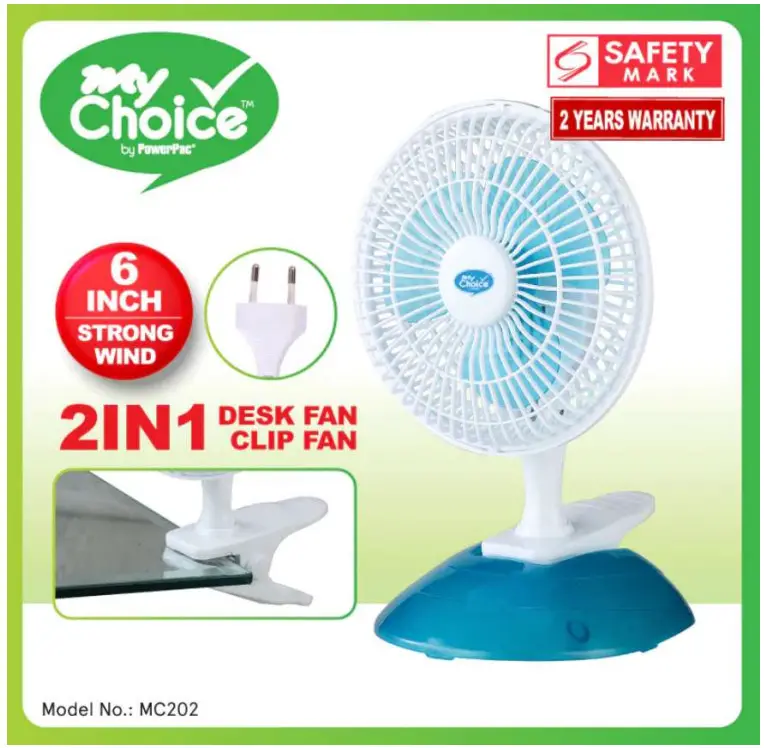 PowerPac MC202 My Choice Clip Fan