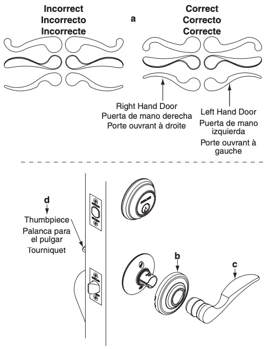 Install Rose and Knob