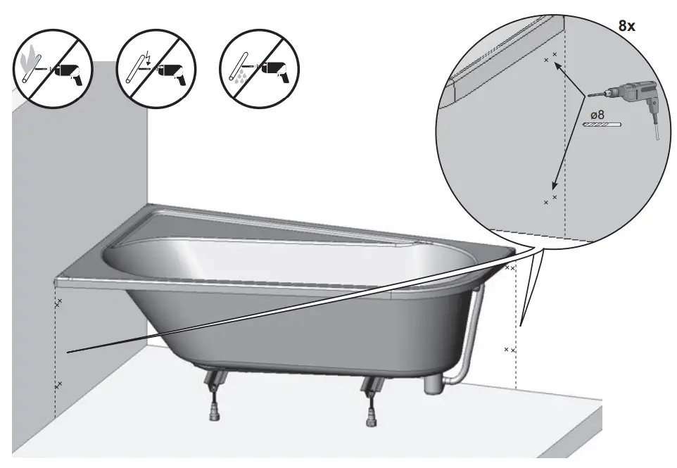 RAVAK CZA4100A00 Chrome Bathtub Panel - fig 22
