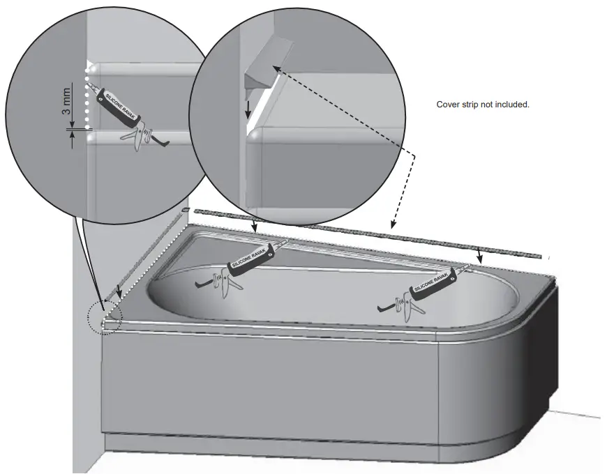 RAVAK CZA4100A00 Chrome Bathtub Panel - fig 27