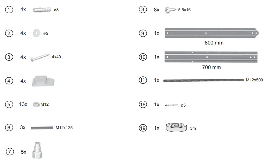 RAVAK CZA4100A00 Chrome Bathtub Panel - fig 3