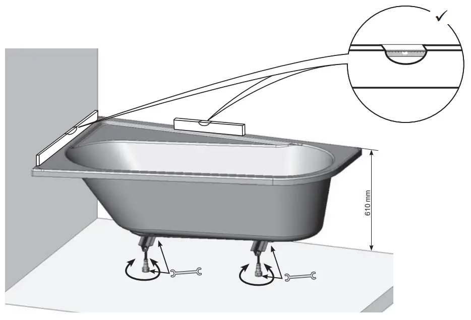 RAVAK CZA4100A00 Chrome Bathtub Panel - fig 9