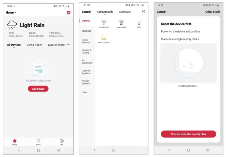 Add device through network