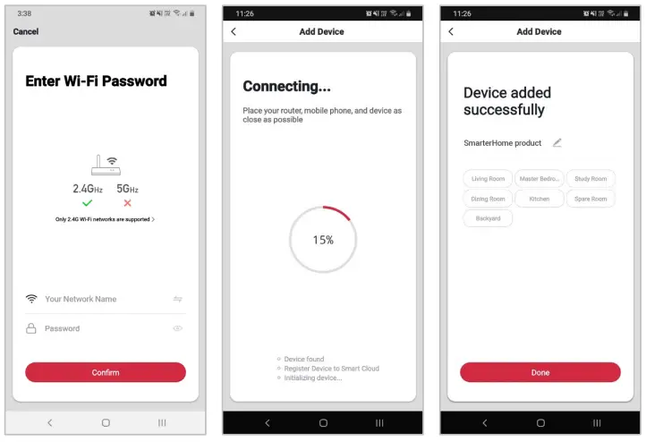 Add device through network