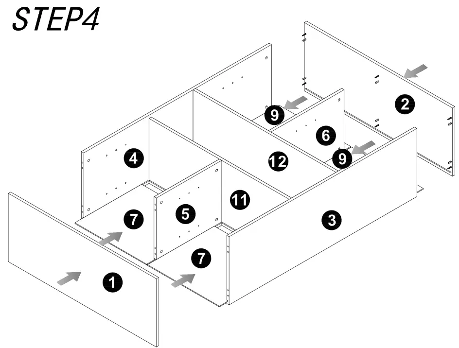 395912 SalesFever Highboard Assembly instruction