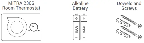 GENERAL LIFE MITRA 230S Digital Room Thermostat fig 1