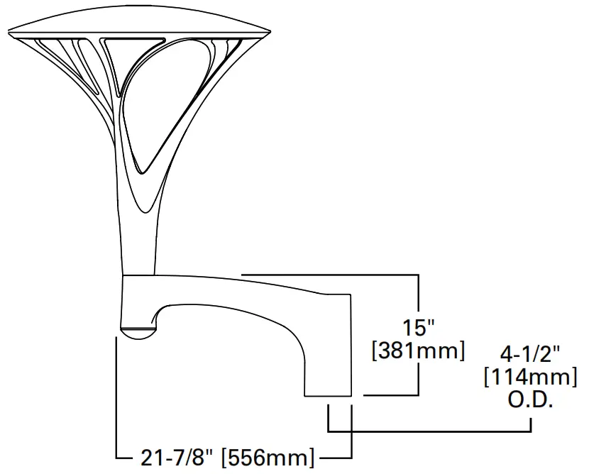 COOPER Lighting Solutions Invue ARB Arbor Post Top - Arm Mount