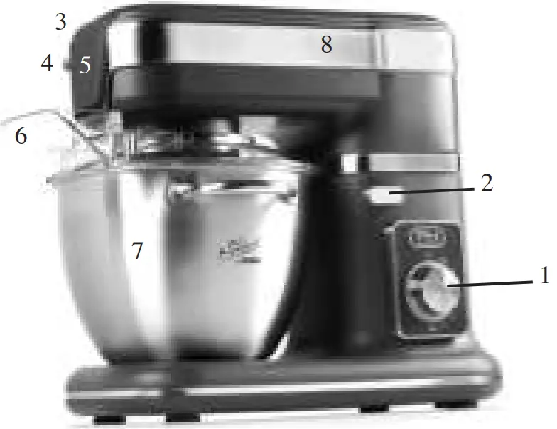 Domo-elektro DO9070KR Kitchen Machine -6