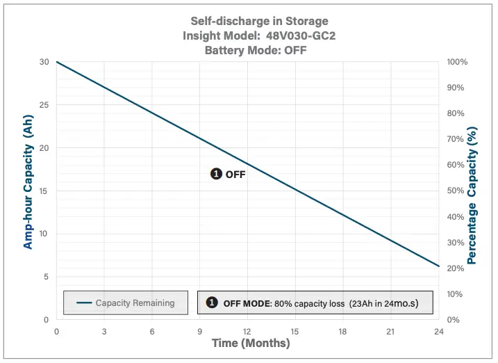 Self-discharge in Storage
