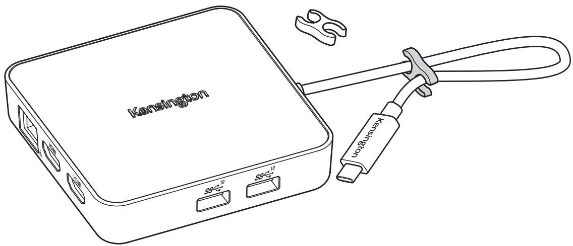 Kensington MD120U4 USB4 Portable Docking Station - overview 6