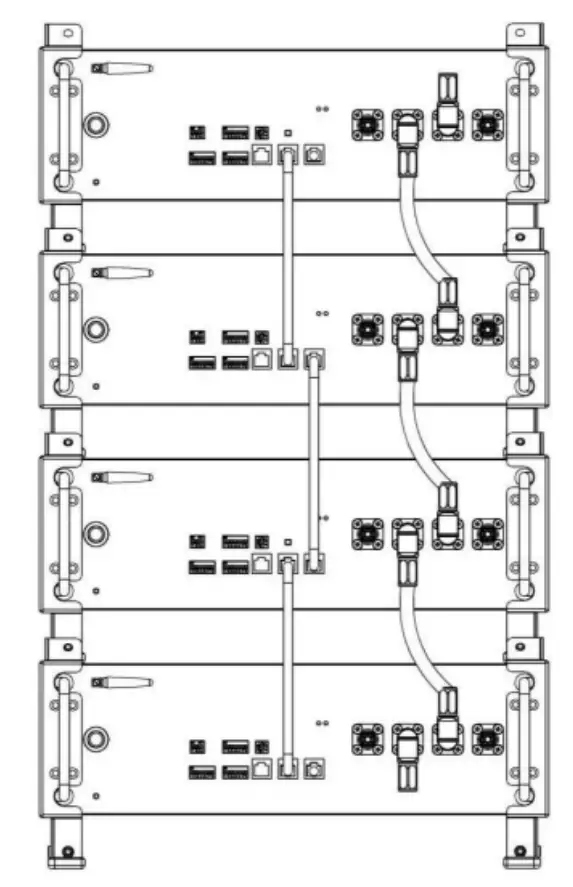 Connection between batteries