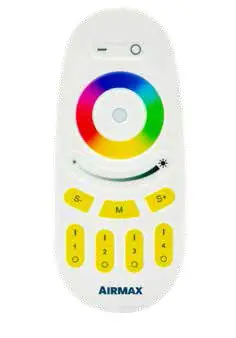 Airmax Rgbw Color-changing Led Light Remote Owner's Manual